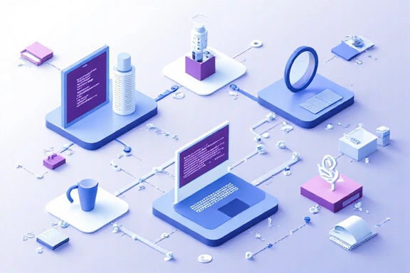 Data flow illustration showing how information is processed
